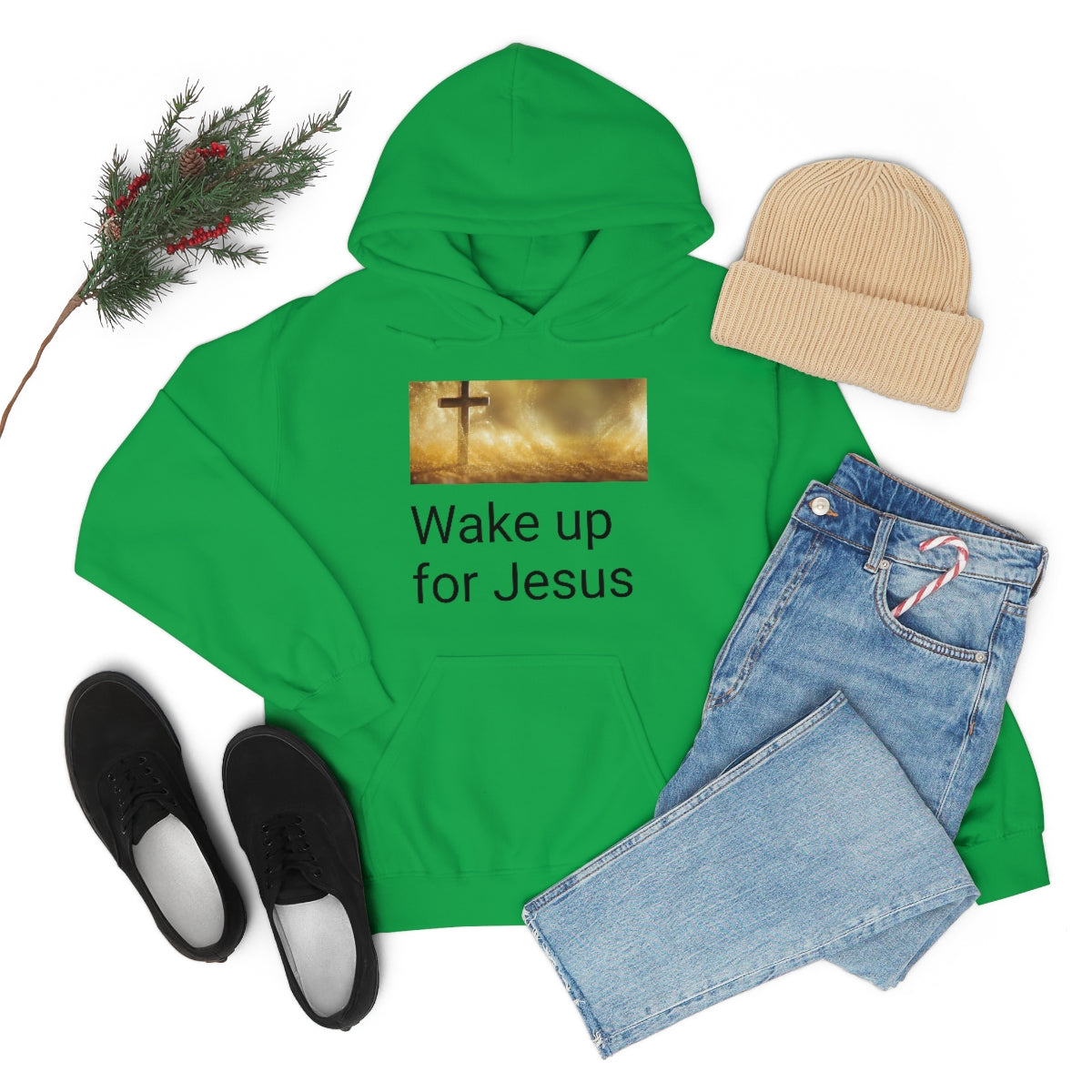 Wake up for Jesus Hooded Sweatshirt