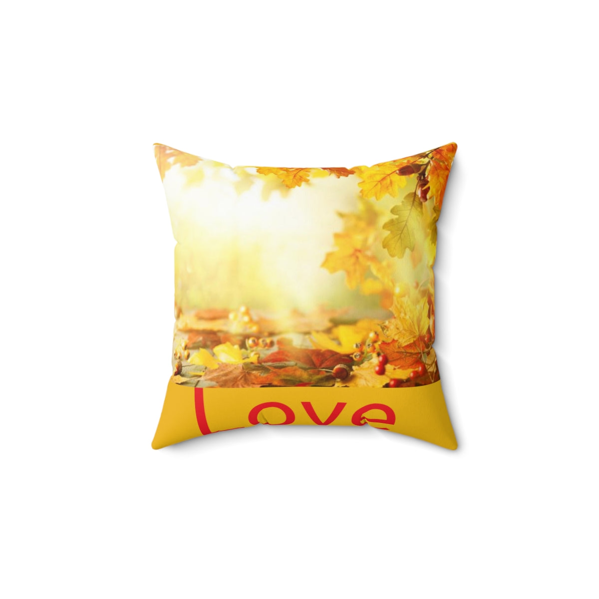 Family Love Polyester Square Pillow