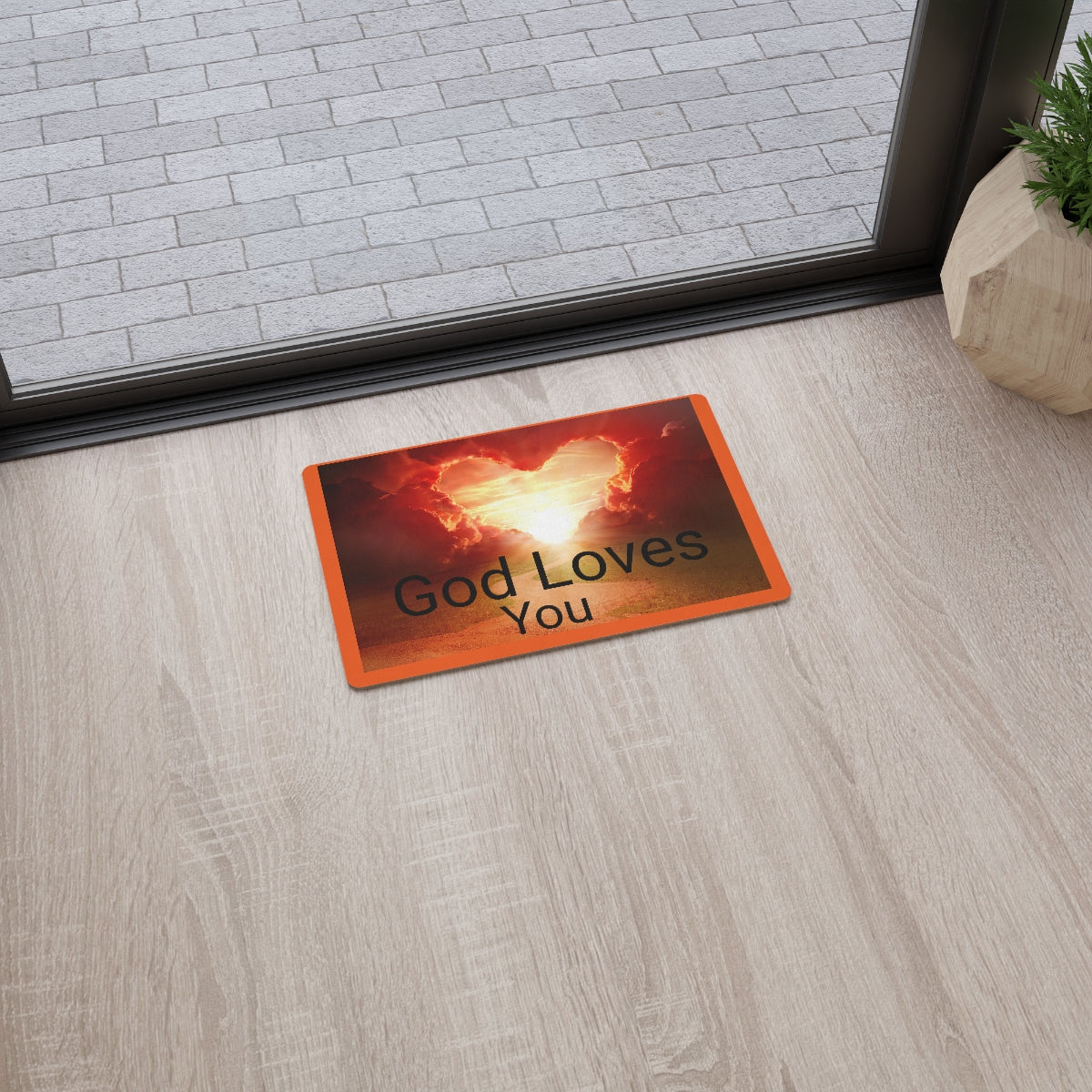 God Loves You Floor Mat