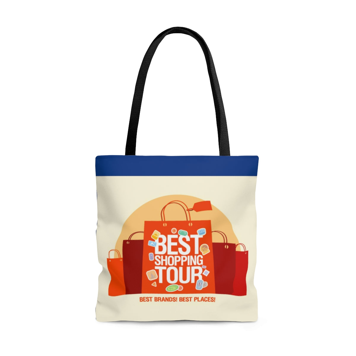 AOP Tote Bag- Shopping Tour