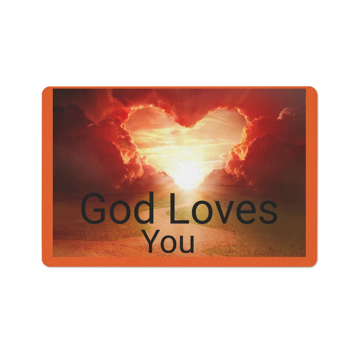 God Loves You Floor Mat