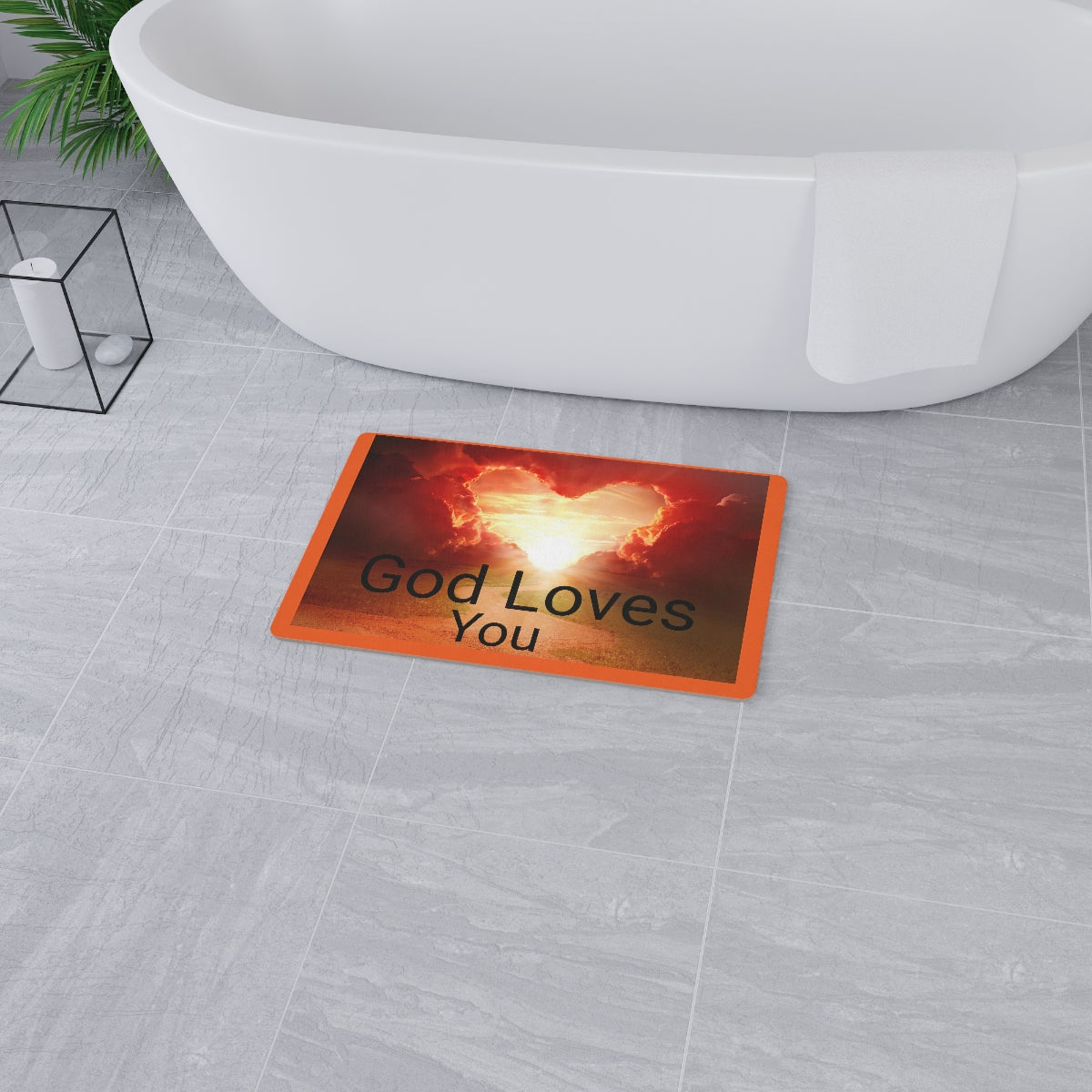 God Loves You Floor Mat